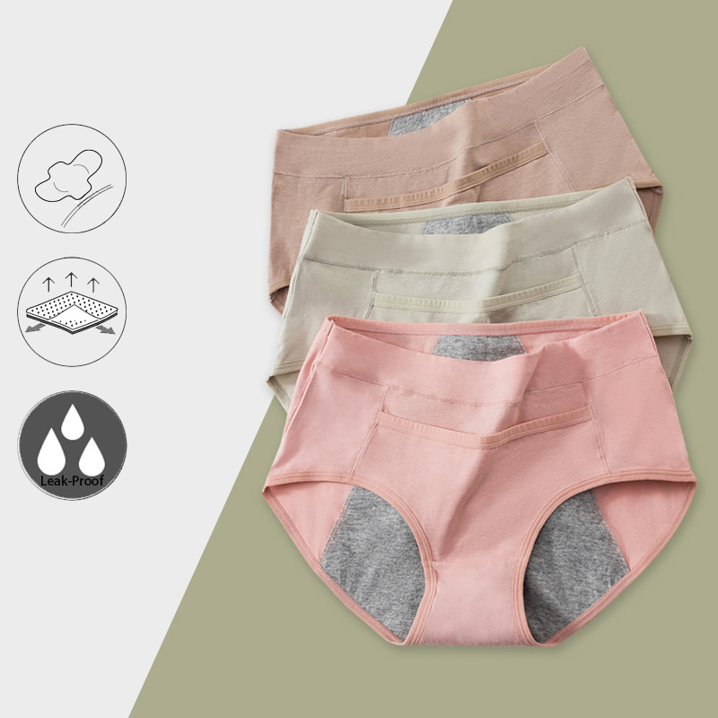Seamless Underwear Women - Katoen Menstruatie Slipje Lekvrij Ademend Sexys