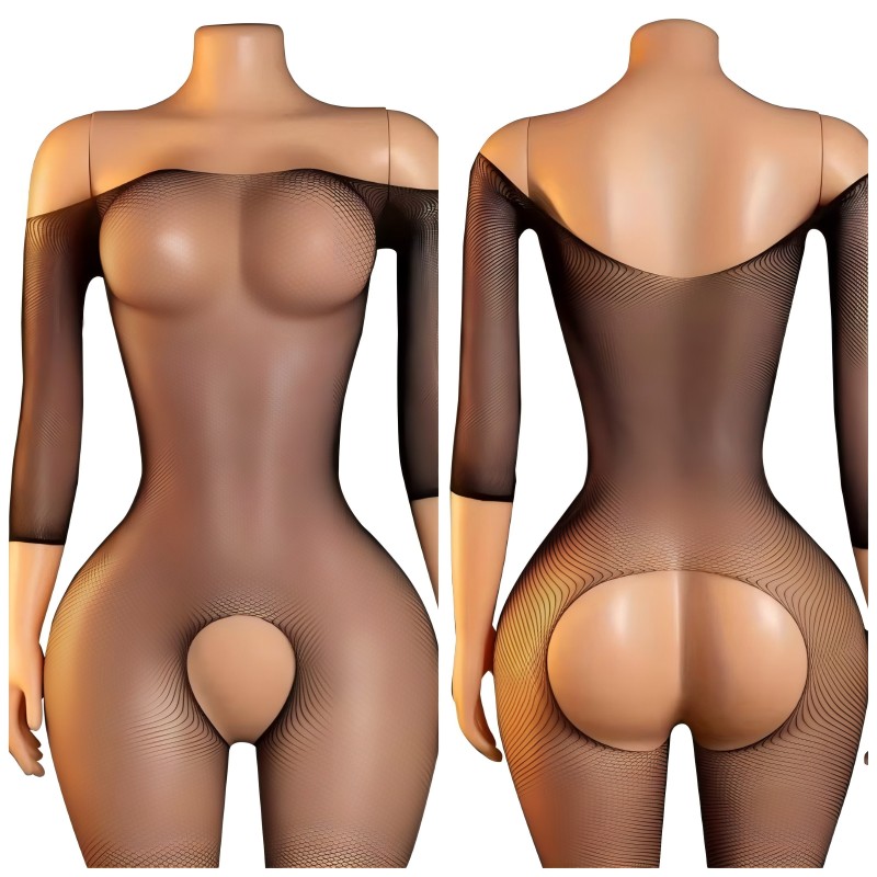 Bodystocking Fishnet - Sexy kruisloze panty's voor vrouwen, hoge