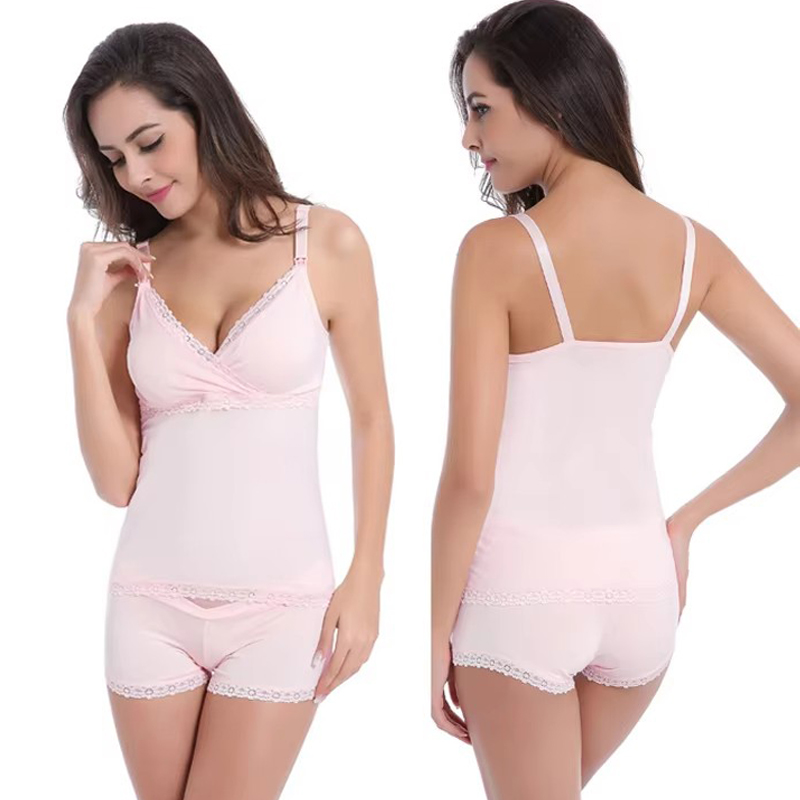 Nursing Bra Sleep - Zwangerschapskleding Dames slaapbeha's Borstvoedingsbeha's Lactatiehemdjes en