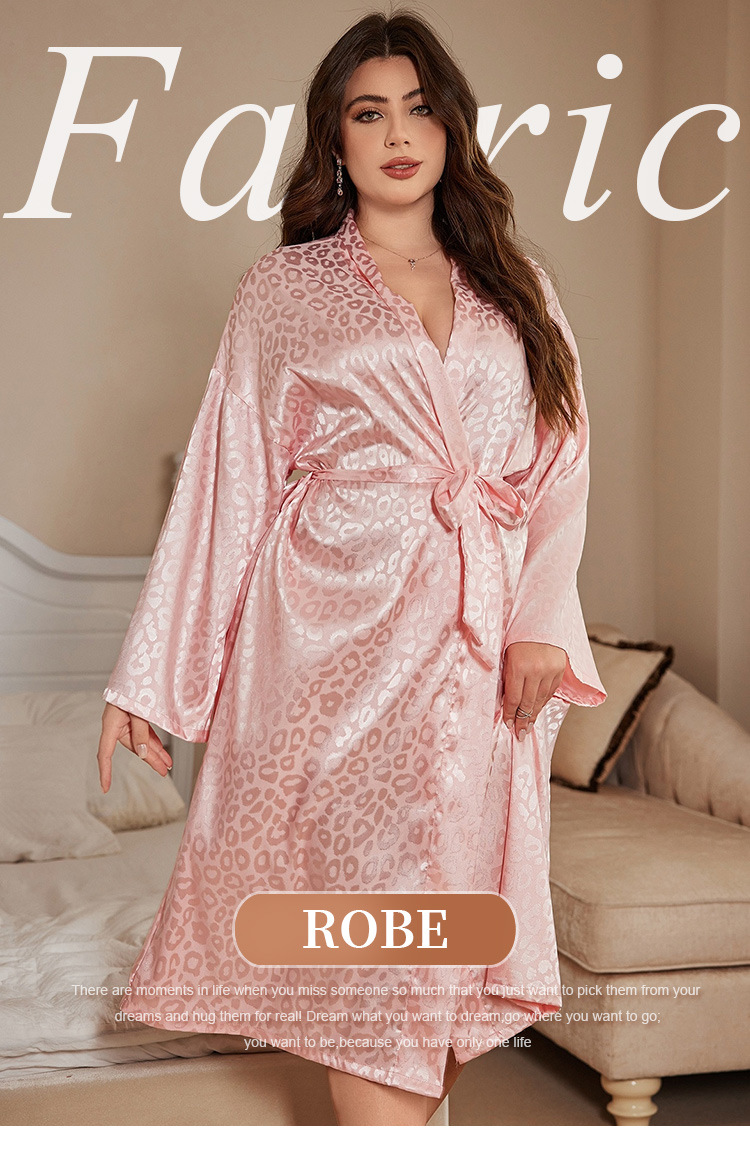 Robe Silk Women - Plus Size Gewaad Pyjama Vrouwen Nachtkleding