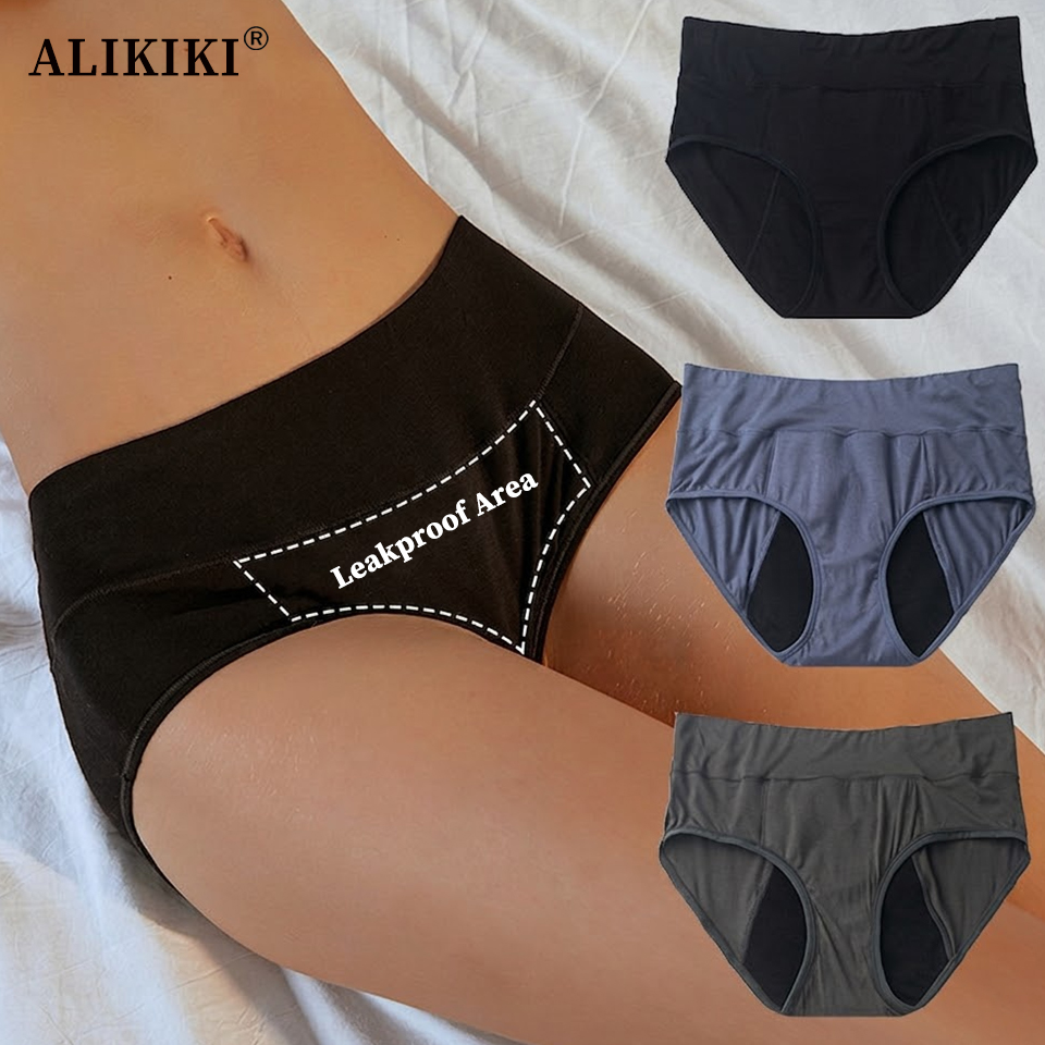 Period Panty Absorbent - Absorberende menstruatieonderbroek, lekvrij, katoenen beschermende slip,