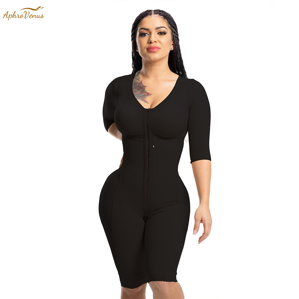 Shapewear Bodysuit Firm - Fajas Colombianas Lange Mouw Hoge Compressie