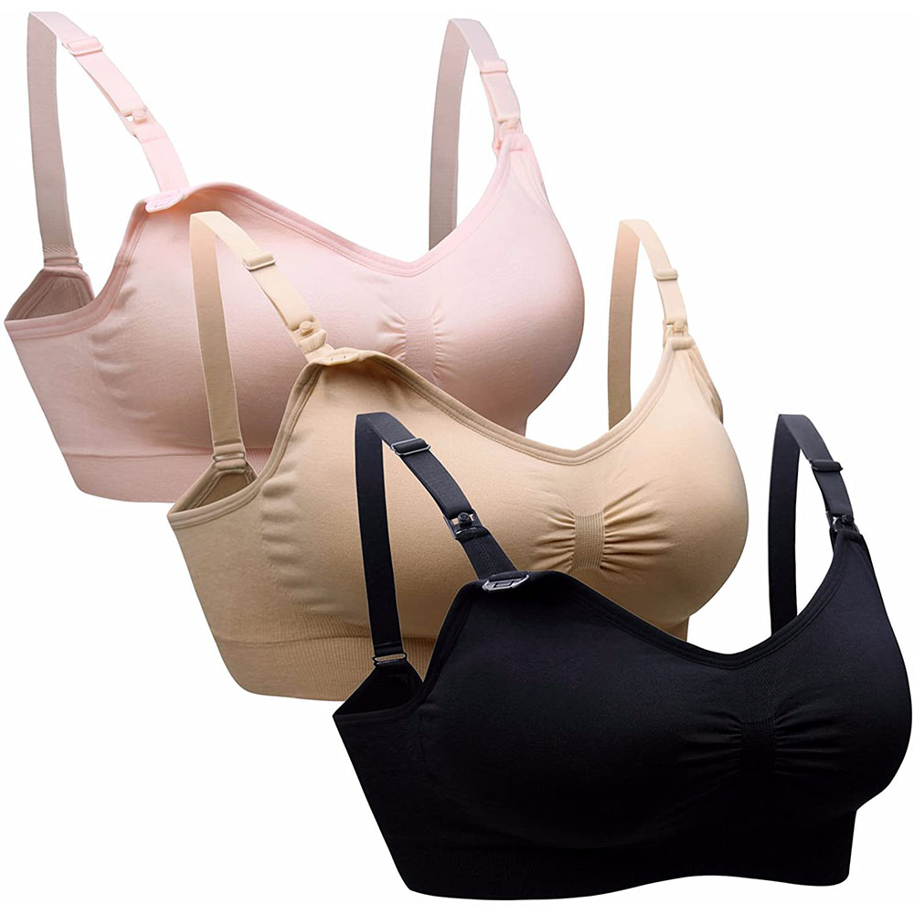Nursing Bra Sleep - Draadloze voedingskleding Katoenen borstvoedingsbeha voor zwangere