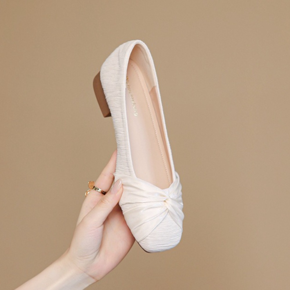 Slip Dress Satin - Elegante damesflats van satijn met dikke