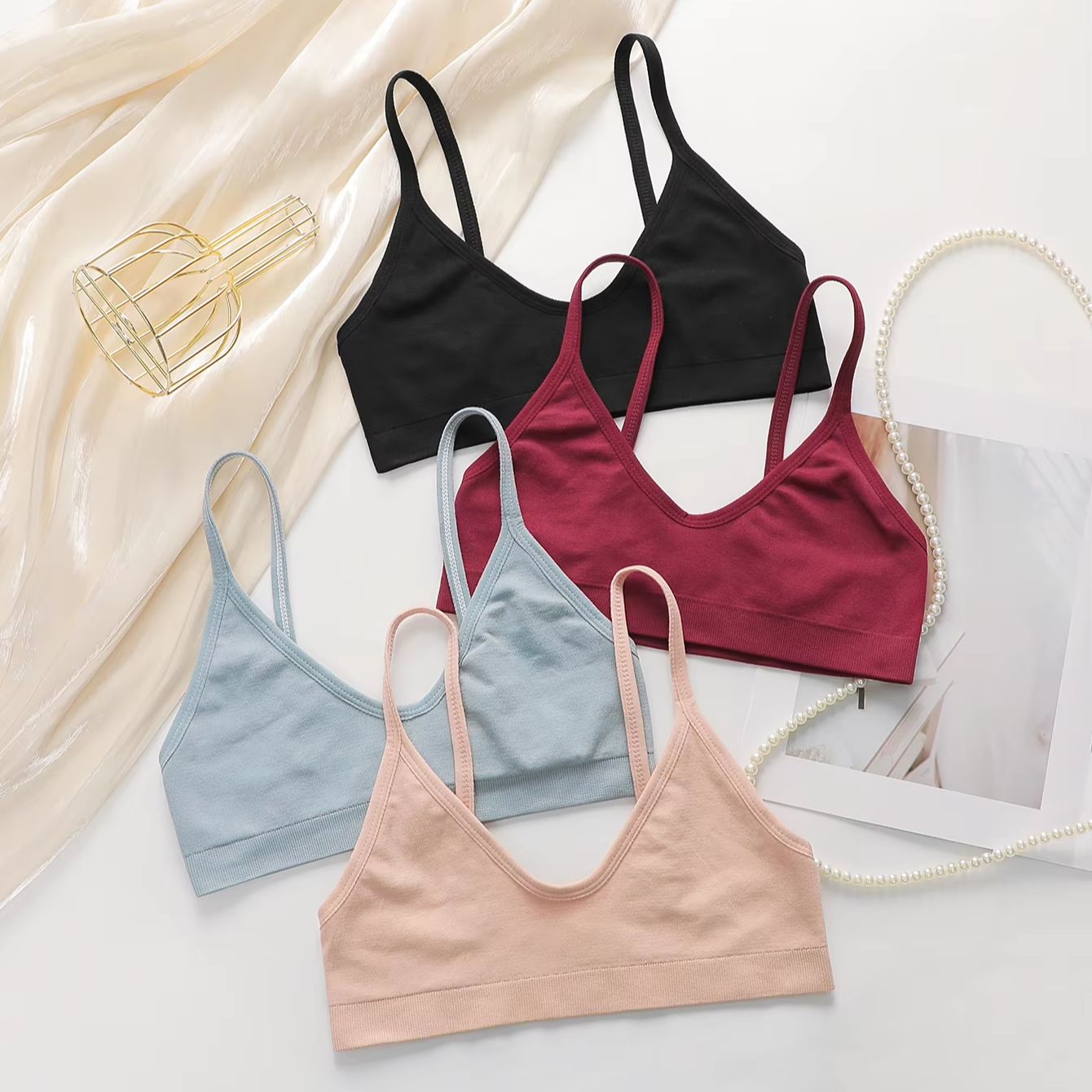 Bralette Wireless Soft - Naadloze draadloze bh voor dames, stevige