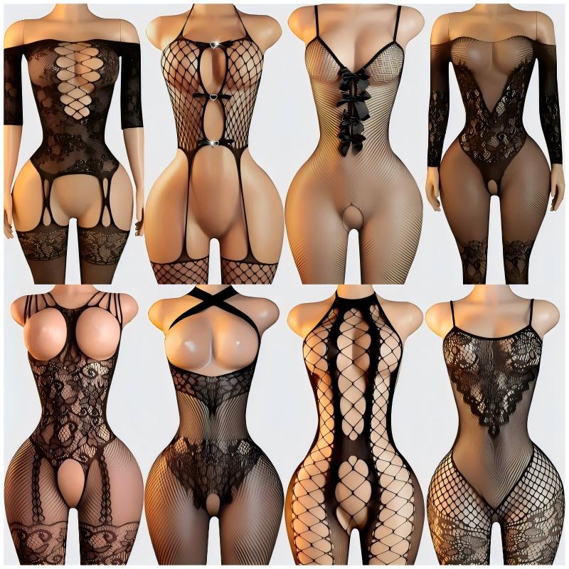 Bodystocking Fishnet - Sexy lingerieset voor vrouwen, erotische kostuums,
