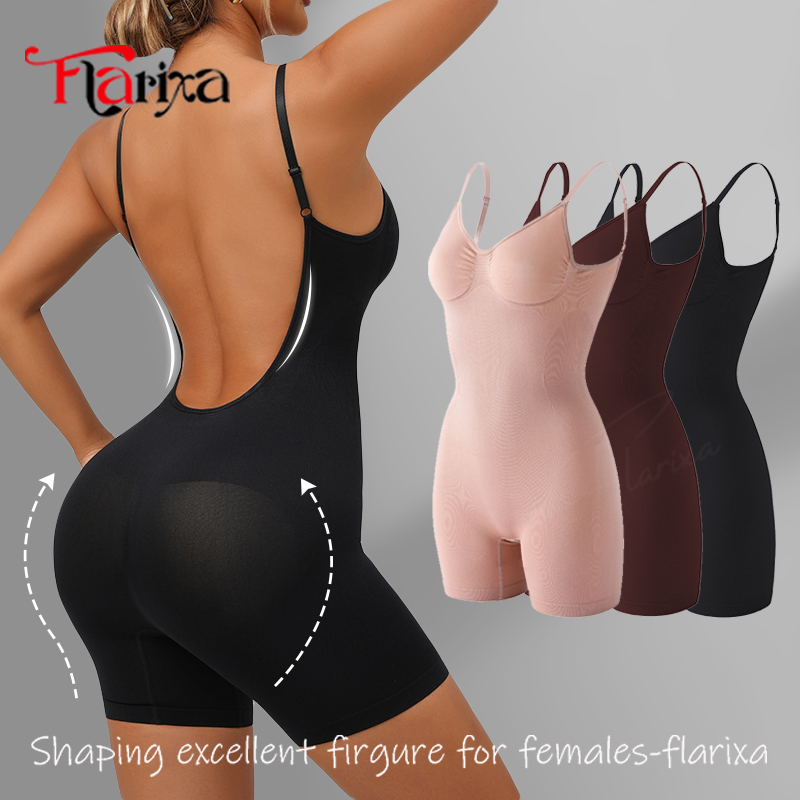 Seamless Underwear Women - Flarixa Nieuwe Lage Rug Shapewear Dij