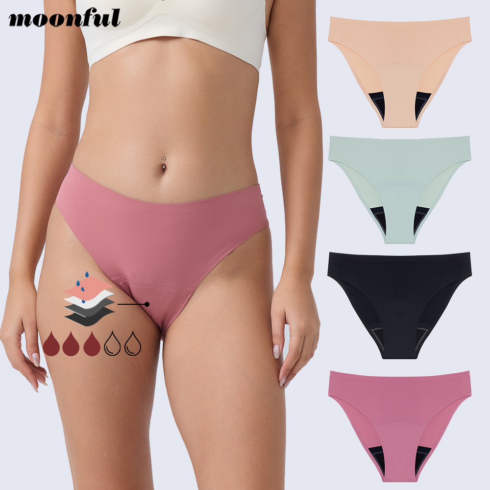 Period Panty Absorbent - Menstruatiepantjes Vrouwen Lekbestendig Menstruatieperiode Ondergoed Ijs