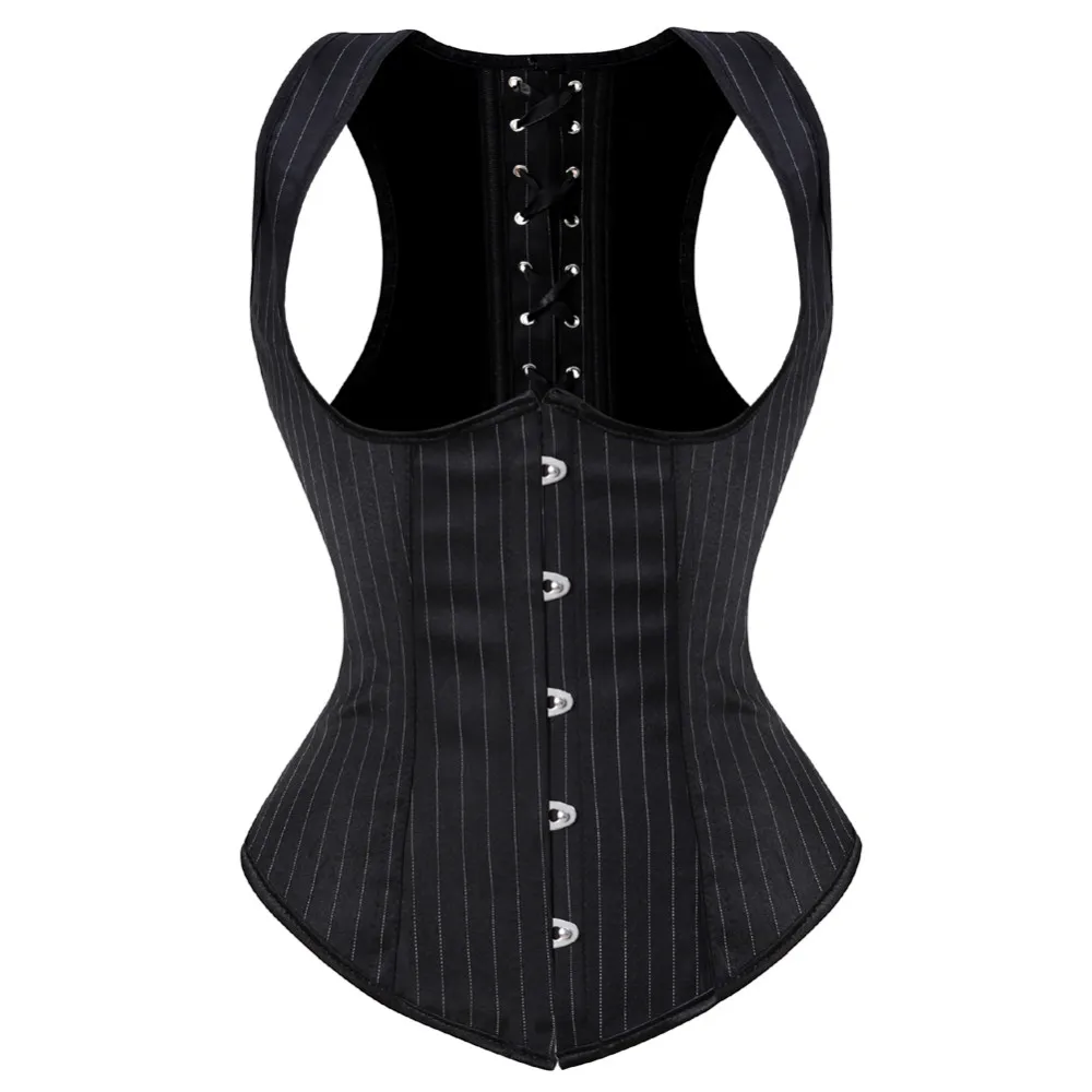 Corset Waist Cinch - Vrouwen Gothic Jacquard Underbust Corset Sexy