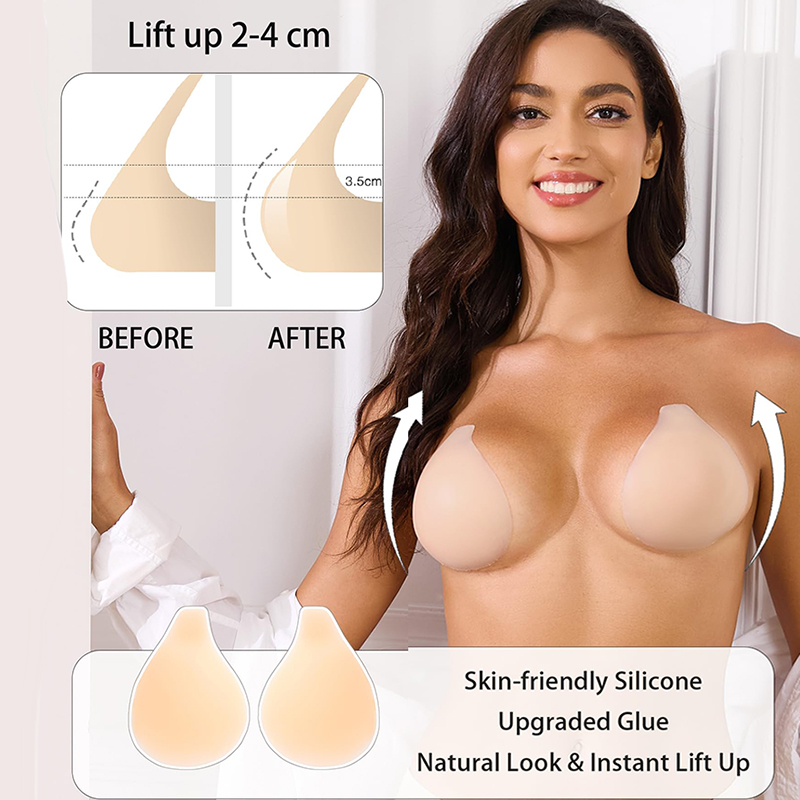 1/2 Pairs Vrouwen Kleverige Be - Strapless Bra Backless recensie en prijs