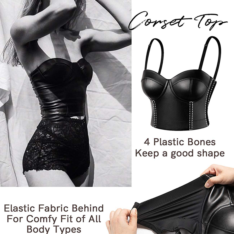 Vrouwen Lederen Corset Bustier - Corset Waist Cinch recensie en prijs