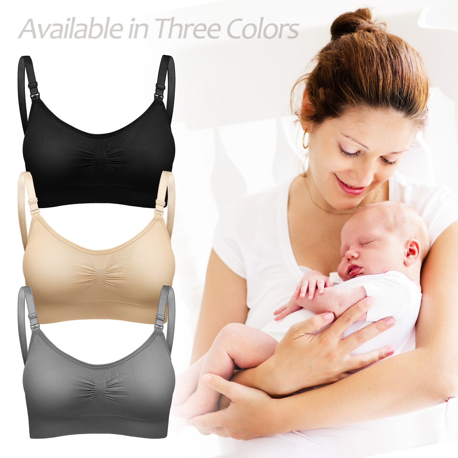 3 stuks borstvoedingsbeha's vo - Nursing Bra Sleep recensie en prijs