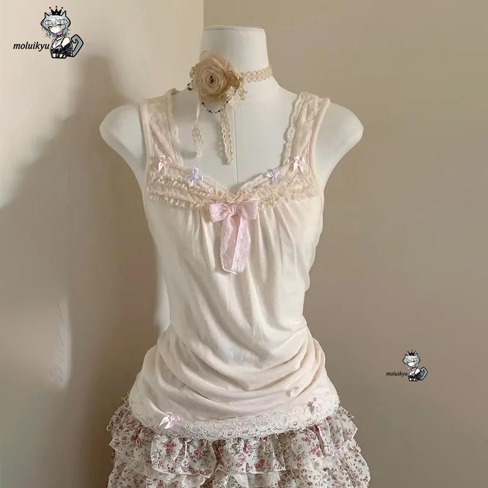 Vrouwen Y2K 2-delige outfitset - Cami Top Lace recensie en prijs