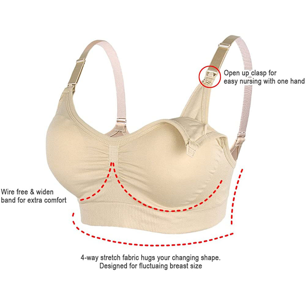 Dames moederschap voedingsbeha - Nursing Bra Sleep recensie en prijs