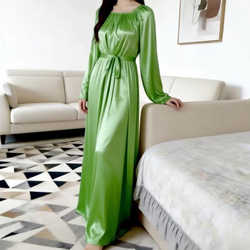 Glanzende ijzijde nachtjapon m - Robe Silk Women recensie en prijs