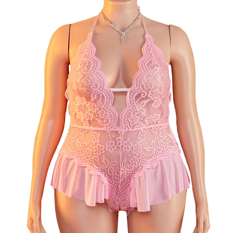 Plus Size 1XL-4XL Teddy perspe - Lace Teddy Lingerie recensie en prijs