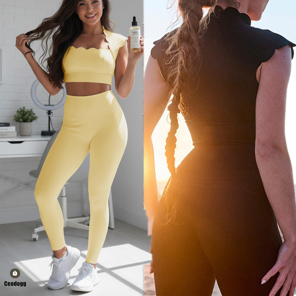 Sportbeha met golvende rand vo - Sports Bra High Impact recensie en prijs