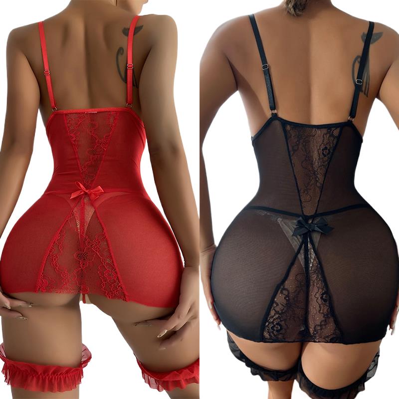 Transparante V-hals Band Nacht - Babydoll Chemise Night recensie en prijs