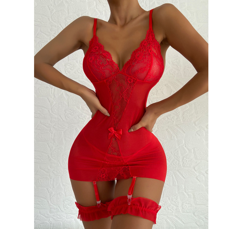 Transparante V-hals Band Nacht - Babydoll Chemise Night recensie en prijs