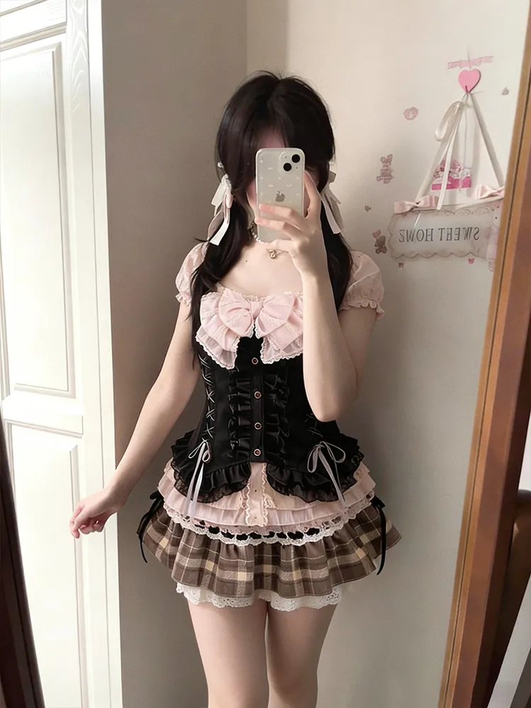 Japanse zoete driedelige set v - Cami Top Lace recensie en prijs